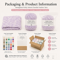 Fil fantaisie en velours chenille moelleux et varié, fil bouclé en plumes, peluche douce torsadée en Z pour tricot de pulls, écharpes, châles et chapeaux