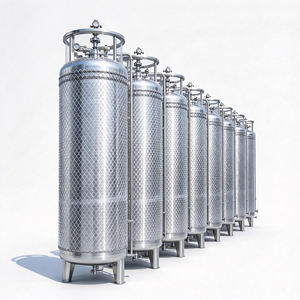 ถังเก็บของเหลวเย็นแบบแนวนอน ความดัน 1.4Mpa สำหรับเก็บ LN2 คุณภาพสูง เหมาะสำหรับการใช้งานทางการแพทย์ - Product Image 1
