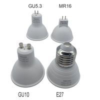 Luz LED empotrable para jardín interior AC220V regulable 5W LED Downlight GU10 GU5.3 MR16 Foco deslumbrante E27 Foco LED IP65