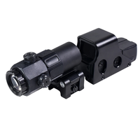 556 Reflex Vert Rouge Dot Sight Holographique Chasse Optique 3X 5X Loupe Alliage D'aluminium Réglable Caractéristique