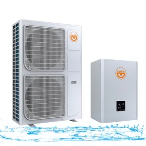 CE ERP A +++ 热泵热水器太阳能混合分流空气对水热泵30kw 36kw加热冷却热水加热器