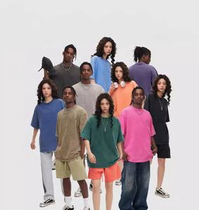 MT2691 New Arrivals Wholesale Custom Heavyweight 300 Gsm 100% Cotton T-<b>Shirts</b> Vintage Washed Oversized TShirts - Product Image 1