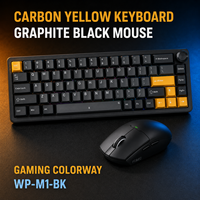 Clavier mécanique RGB compact, souris sans fil, ensemble de travail et de jeu, 2,4 GHz, USB C rechargeable