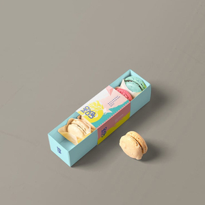 Free Logo Design <strong>Custom</strong> <strong>Macaron</strong> Packaging <strong>Box</strong> White Cake Pastry <strong>Paper</strong> Boxes <strong>Recycled</strong> Materials Matte Wholesale for Food Use - Product Image 1