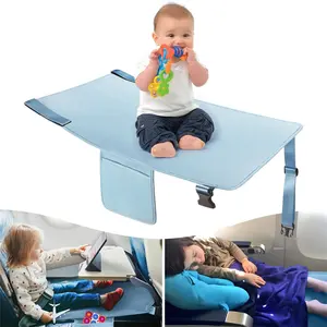 Kids Airplane Seat Extender Travel Bed Toddler Airplane Bed Baby Portable Plane Bed Foot Rest For Flights