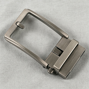 Hebilla de Cinturón de Aleación con Bloqueo Automático, Negro Mate, Reversible, con Pasador Giratorio, Estilo Casual, 35 mm, Repuesto para Cinturones de Cuero para Hombre - Product Image 1
