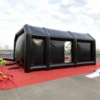Tente gonflable portable en bâche PVC peinte par pulvérisation pour 6-8 personnes, atelier de peinture automobile, camping extérieur, exposition, traitement esthétique automobile