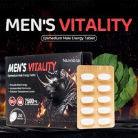 Comprimés de stimulation énergétique pour hommes à base de plantes naturelles OEM Maca Epimedium Ashwagandha, complément alimentaire pour adultes, bienfaits pour la gestion de l'énergie