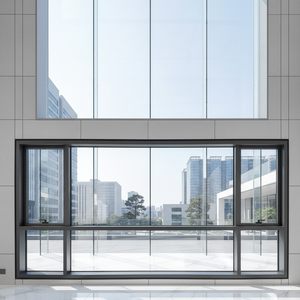 Fenêtres à suspension supérieure symétriques en alliage d'aluminium à <span class=keywords><strong>double</strong></span> <span class=keywords><strong>vitrage</strong></span>, économie d'énergie, design moderne, pour murs-rideaux <span class=keywords><strong>et</strong></span> halls commerciaux à isolation <span class=keywords><strong>thermique</strong></span> - Product Image 1