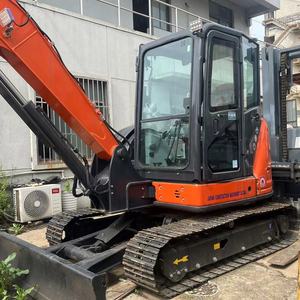 Excavatrice d'occasion Hitachi ZX68USR de 7 tonnes en excellent état, bien entretenue, pour la construction et l'agriculture, avec certification CE - Product Image 4