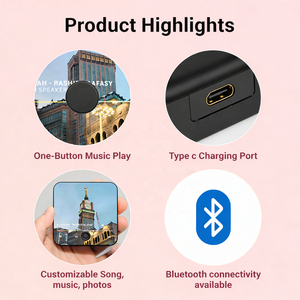 Haut-parleur magnétique Bluetooth pour réfrigérateur, meilleur cadeau de Ramadan, personnalisable avec photo, en PVC, vente chaude <span class=keywords><strong>2026</strong></span>, fournisseur en gros - Product Image 3