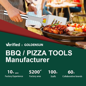 15 X 13 Inches Stainless Steel Perforated Baking <strong>Pizza</strong> Peel Shovel <strong>Spatula</strong> With TPR Handle - Product Image 2