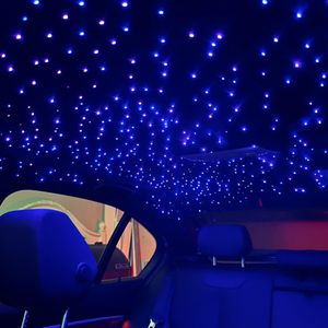 Techo de luz estrellada de fibra con Sensor de sonido de 5W para decoración Interior de coche, accesorios para coche - Product Image 1