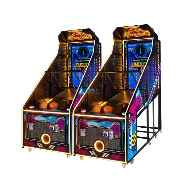 Manufacturer Direct Foldable Indoor Coin-Operated Basketball Shooting Arcade Machine LCD Screen Doll Machine