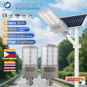 Lampadaire solaire LED séparé en aluminium moulé sous pression pour parcs et allées, 100W, 200W, 300W, 500W, 600W, 800W - Product Image 1