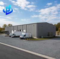 Nouvel atelier/entrepôt en structure légère d'acier, design moderne du milieu du siècle, haute résistance au vent, prix usine disponible pour la vente en gros