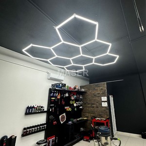 Dimmable <span class=keywords><strong>Led</strong></span> tổ ong ánh sáng trần 8 hệ thống lưới cửa hàng làm việc đèn cho sửa chữa xe cho nhà để xe-ac cung cấp điện - Product Image 2