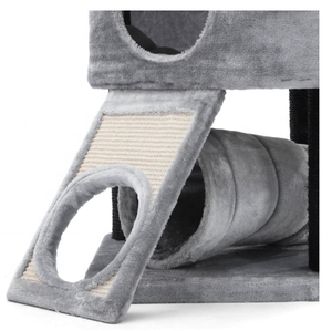 Pet <strong>Cat</strong> Scratching <strong>Tree</strong>, Modern Luxury Scratcher <strong>Cat</strong> Climbing <strong>Tree</strong> <strong>Wood</strong> <strong>Cat</strong> <strong>Tree</strong> with Scratching Posts - Product Image 4