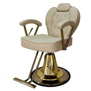 Sillón de Salón de Belleza Reclinable, Ajustable en Altura, de Cuero Sintético Resistente, para Barbería y Salón de Belleza - Product Image 1