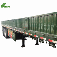 Semi-remorque à parois latérales amovibles pour le transport de marchandises agricoles et de marchandises en vrac