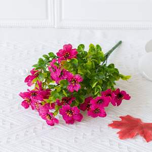 Fleurs artificielles de trompette d'eucalyptus pour la décoration de jardin de balcon de maison; Bouquet de fleurs élégantes d'accessoires de mariage - Product Image 3