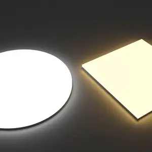 High Quality Home Office Hotel 6w 7w 8w 9w 12w 15w 20w Square Round Ceiling Led Panel Light