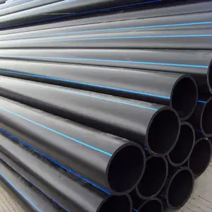 Wholesale High Quality Water And Drainge 200mm Black Plastic Pipe HDPE Pipe PN0.6-PN1.6MPa Pressure For Water Supply