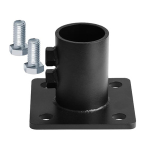 6*6*4 trong ướt đặt bê tông kim loại màu đen sơn tĩnh điện cơ sở giữ mặt đất Spike bài Neo khung hàng rào Vòng bài Neo - Product Image 6