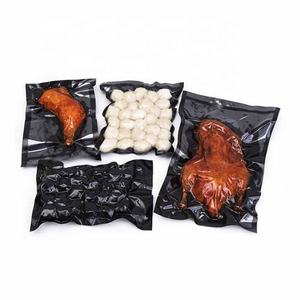 Bolsa de vacío sellada en relieve laminada de grado alimenticio PA PE Plástico Nylon Compresión Salchicha Almacenamiento de carne Embalaje Sellado térmico negro - Product Image 3