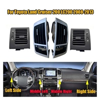 Prêt à être expédié - Grille d'aération centrale du tableau de bord pour Toyota Land Cruiser FJ200 LC200 2008-2015 - Pièce auto