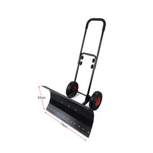Fabrik-Großhandel Schneeschaufel für Einfahrten, Metall-Schneeschieber mit Rädern, Schneepflug mit Großer Verstellbarer Winkelschaufel - Product Image 2