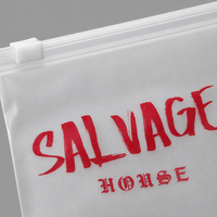 Sacs Ziplock Personnalisés Haut de Gamme en CPE Translucide Mat Givré Imperméable avec Logo pour Vêtements