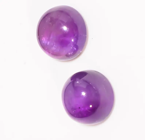 พลอยอะเมทิสต์ขัดคู่พลอยหลวมแบบตัดสวยงามสำหรับทำเครื่องประดับเทคนิคพิเศษลวดห่อ - Product Image 6