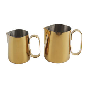 Jarra para espumar leche de acero inoxidable dorado - Product Image 3