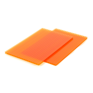 Lámina de <span class=keywords><strong>Policarbonato</strong></span> Transparente de Doble Capa, Lámina de PC de Pared Doble de 4 mm y 10 mm con Bloqueo UV, para Decoración de Techos - Product Image 6
