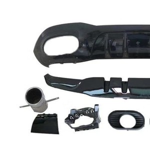 Kit de modification en plastique ABS pour diffuseur arrière et embout d'échappement Mercedes-Benz Classe A W177 2019+ compatible avec le pare-chocs - Product Image 3