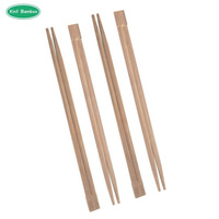 Baguettes jetables écologiques en bambou avec emballage en papier pour fêtes