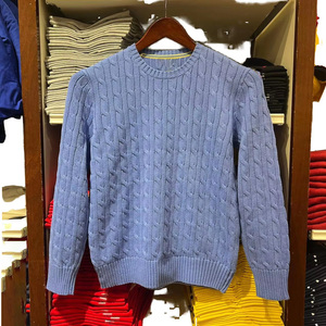 <strong>Men's</strong> Cotton-Blended Pullover <strong>Sweater</strong> with <strong>Turtle</strong> <strong>Neck</strong> Embroidered Logo Cable Knit Pattern Anti-Shrink Feature <strong>for</strong> Autumn - Product Image 3