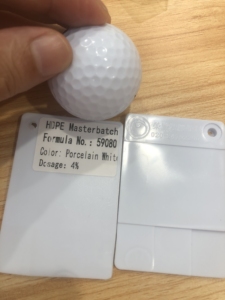 Nhà máy cung cấp HDPE <span class=keywords><strong>masterbatch</strong></span> cho quả bóng golf với màu sắc tươi màu vàng trắng cam huỳnh quang <span class=keywords><strong>masterbatch</strong></span> HDPE nhựa - Product Image 4