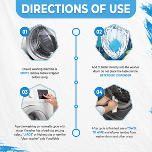 Logo personalizzato 24 Pack sapone ad alta schiumatura rimuovere le macchie per eliminare gli odori degli animali domestici <span class=keywords><strong>lavatrice</strong></span> <span class=keywords><strong>pastiglie</strong></span> di pulizia del tamburo per i proprietari di animali domestici - Product Image 6