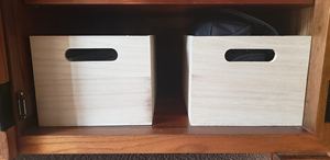 Caisses en bois, bacs en bois pour l'organisation de garde-manger, rangement de placards, arts et artisanat, organisateurs de meubles, conteneurs pour l'organisation - Product Image 6