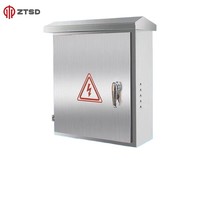 Boîte de distribution métallique industrielle modulaire OEM personnalisée en acier laminé à froid, étanche aux intempéries, pour montage mural extérieur, Nema IP55