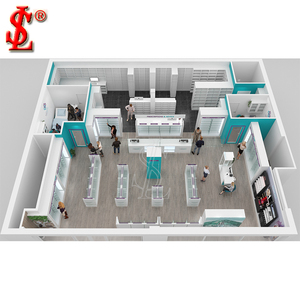 Présentoir médical Magasin de détail Design d'intérieur Cabinet de <span class=keywords><strong>pharmacie</strong></span> de dispensaire avec <span class=keywords><strong>tiroir</strong></span> Meubles de <span class=keywords><strong>pharmacie</strong></span> - Product Image 6