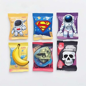 Die Cut <b>Mylar</b> <b>Bags</b> Custom 3.5g 7g 14g 28g Hologram Smell Proof Ziplock Unique Shape Packaging - Product Image 4