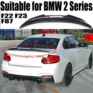 สปอยเลอร์หลังคาร์บอนไฟเบอร์ทรง MP M4 PSM สำหรับ BMW ซีรีส์ 2 รุ่น F22 F23 F87 ปี 2014-2021 สีดำเงา - Product Image 1
