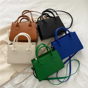Trendy PU Girl Bag Women's Crossbody Bag New Hand-held Solid Color Women's Bag With Large Capacity Small <b>Square</b> Bag - Product Image 3