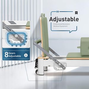 Cama de Pilates Plegable Portátil de Aluminio para Uso Profesional en Estudios de Yoga, Entrenamiento Corporal y Conveniencia - Product Image 4