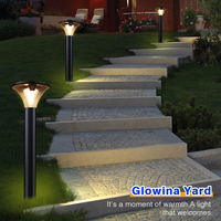 Nouvelle conception de lampe solaire de jardin 8W, IP65, étanche, LED, lumière de pelouse, 3 CCT sélectionnables, lumière de jardin extérieure solaire