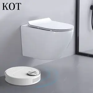 KOT Wall Mounted Toilet Sanitary Ware Bathroom Toilet Water Closet Ceramic Wall Hung Toilet Bowl Wc