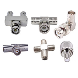 Phong cách khác nhau lõi đồng BNC nữ-to-nữ <span class=keywords><strong>Adapter</strong></span> Q9 Cáp âm thanh kết nối cho giám sát Straight-through - Product Image 1